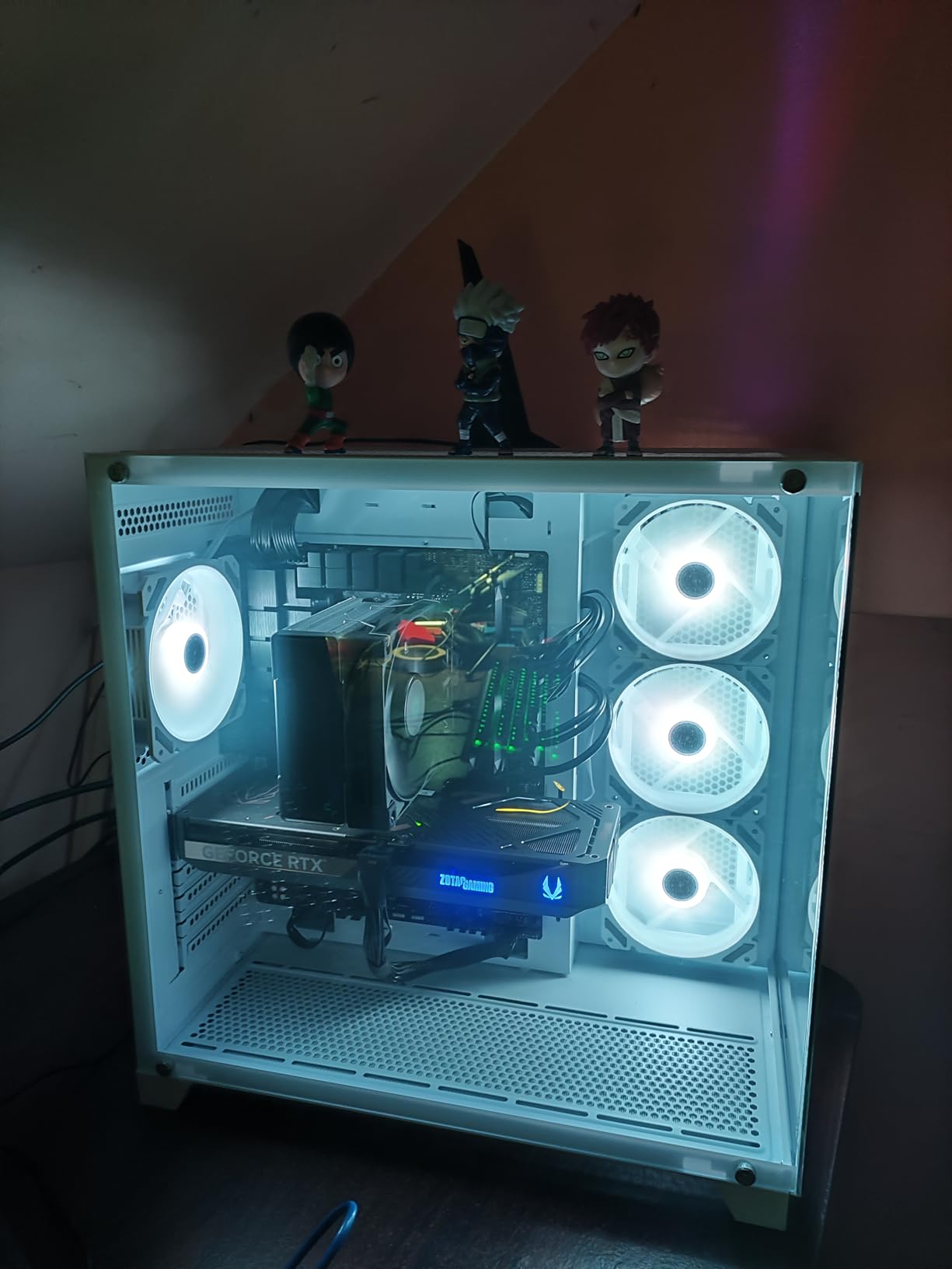 ZOTAC MEK AI-Enhanced Gaming PC Desktop Computer - NVIDIA GeForce RTX 5070 12GB, AMD Ryzen 5 7600X up to 5.3 GHz, 32GB RGB DDR5, 2TB NVME M.2 SSD, 850W 80+ Gold PSU, WiFi, BT, Windows 11 Pro - Customer Photo 3