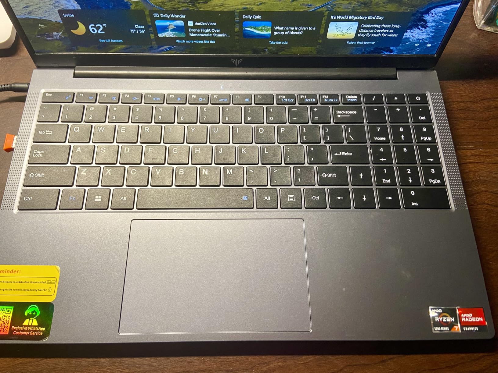 2025 Gaming Laptop, 15.6inch Laptop Computer with AMD Ryzen 7 5700U(8C/16T, Up to 4.3GHz), 16GB RAM 512GB NVMe SSD Windows 11 Laptop, Radeon RX Vega 8 Graphics,WiFi 6 Customer Review 2025 Gaming Laptop, 15.6inch Laptop Computer with AMD Ryzen 7 5700U(8C/16T, Up to 4.3GHz), 16GB RAM 512GB NVMe SSD Windows 11 Laptop, Radeon RX Vega 8 Graphics,WiFi 6 - Customer Photo 1