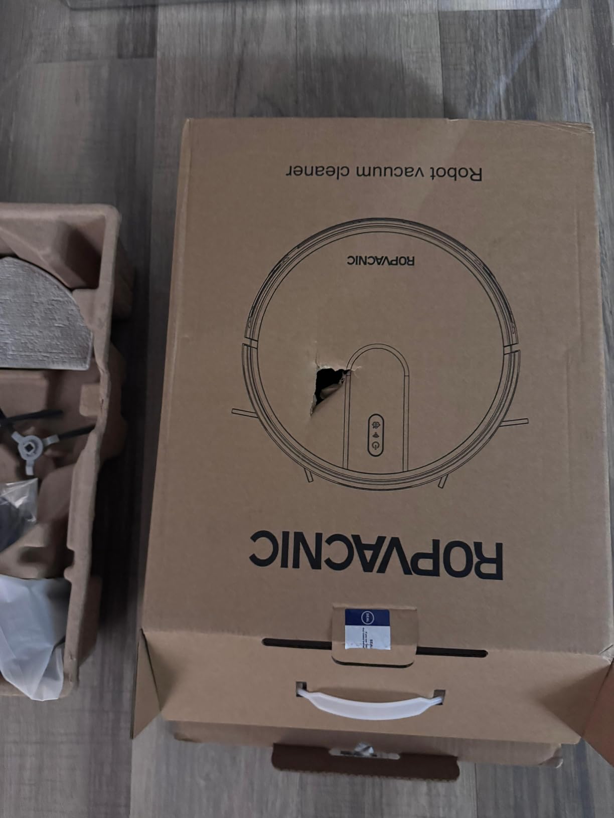 ROPVACNIC Robot Vacuum Cleaner Robot Vacuum and Mop Combo with 4000Pa Suction, Personalized Cleaning Adjustments, Self-Charging Robotic Vacuum Cleaner, Advanced Obstacle Avoidance - Customer Photo 5