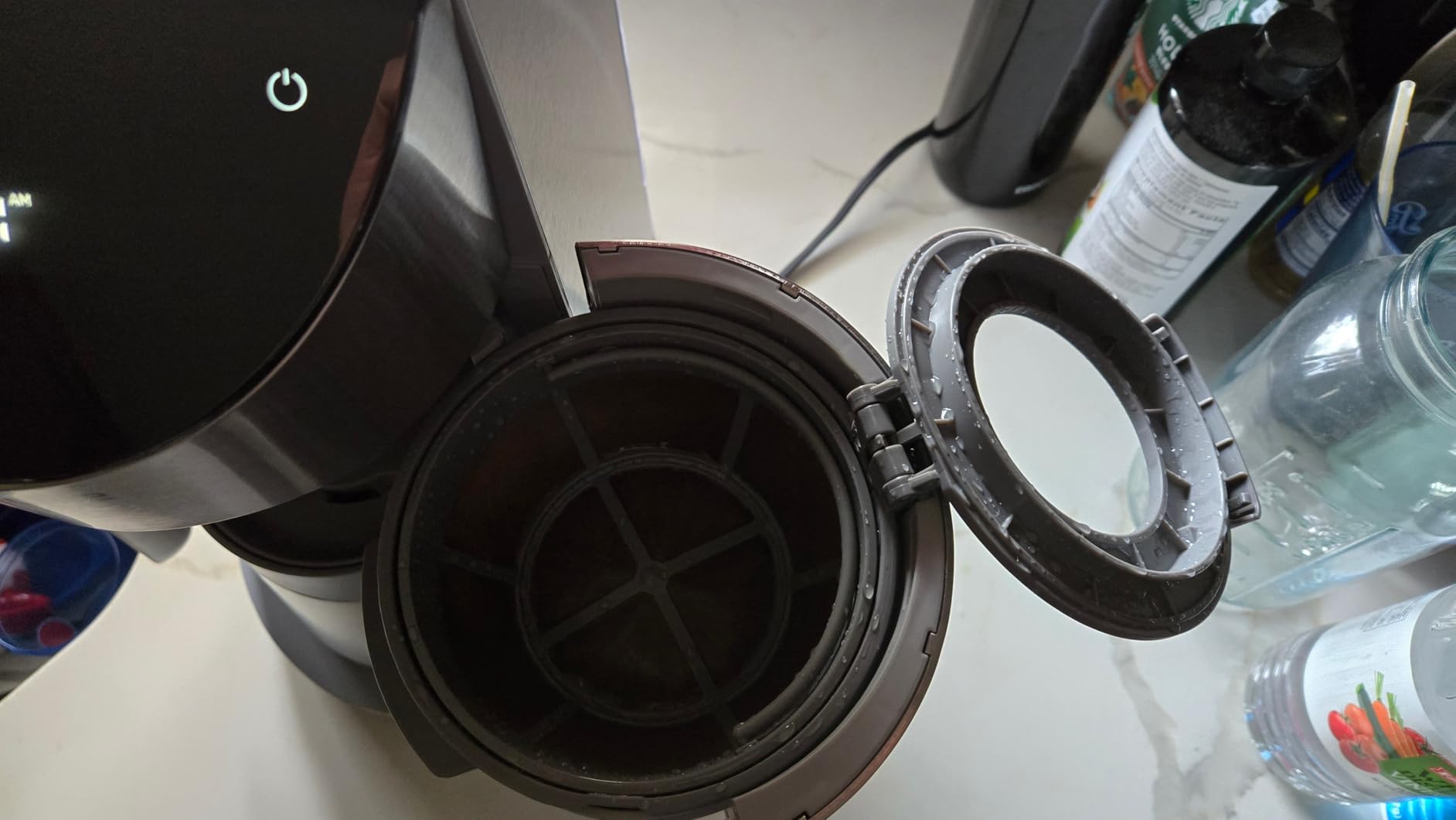 GE Profile Smart Grind & Brew Coffee Maker w/Podless Single Serve, 90oz Water Reservoir, 10 Cup Thermal Carafe, Voice Control, Adjustable Burr Grinder, SCA Certified, Barista-Quality, Stainless Steel - Customer Photo 1