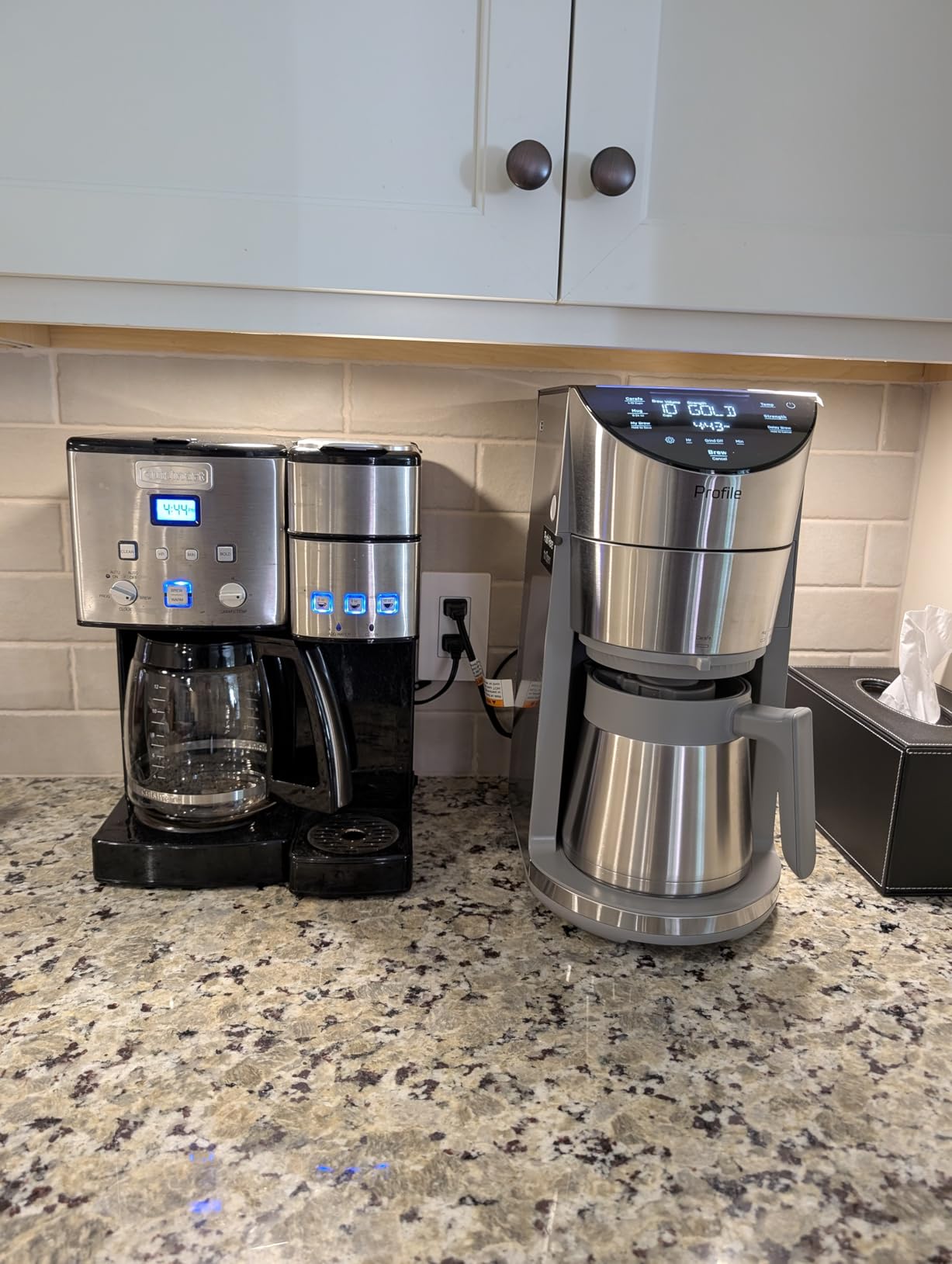 GE Profile Smart Grind & Brew Coffee Maker w/Podless Single Serve, 90oz Water Reservoir, 10 Cup Thermal Carafe, Voice Control, Adjustable Burr Grinder, SCA Certified, Barista-Quality, Stainless Steel - Customer Photo 2