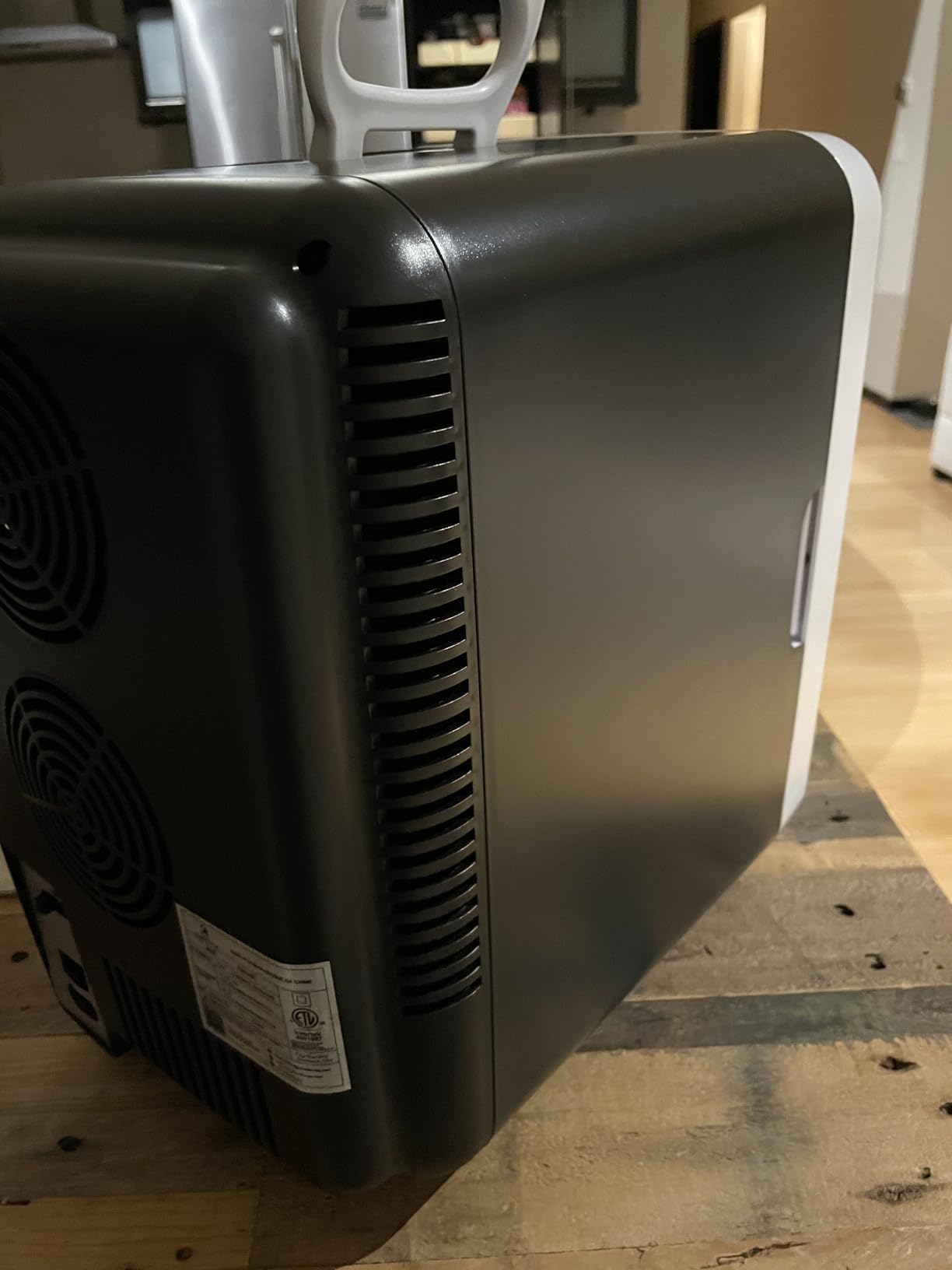 Antarctic Star Compact Mini Fridge, 10L Portable Small Refrigerator, 2.6 Gal Mini Fridge with AC/DC Adapters, Small Cosmetics Cooler for Beverage, Food, Makeup, Bedroom, Office, Dorm, Black - Customer Photo 1