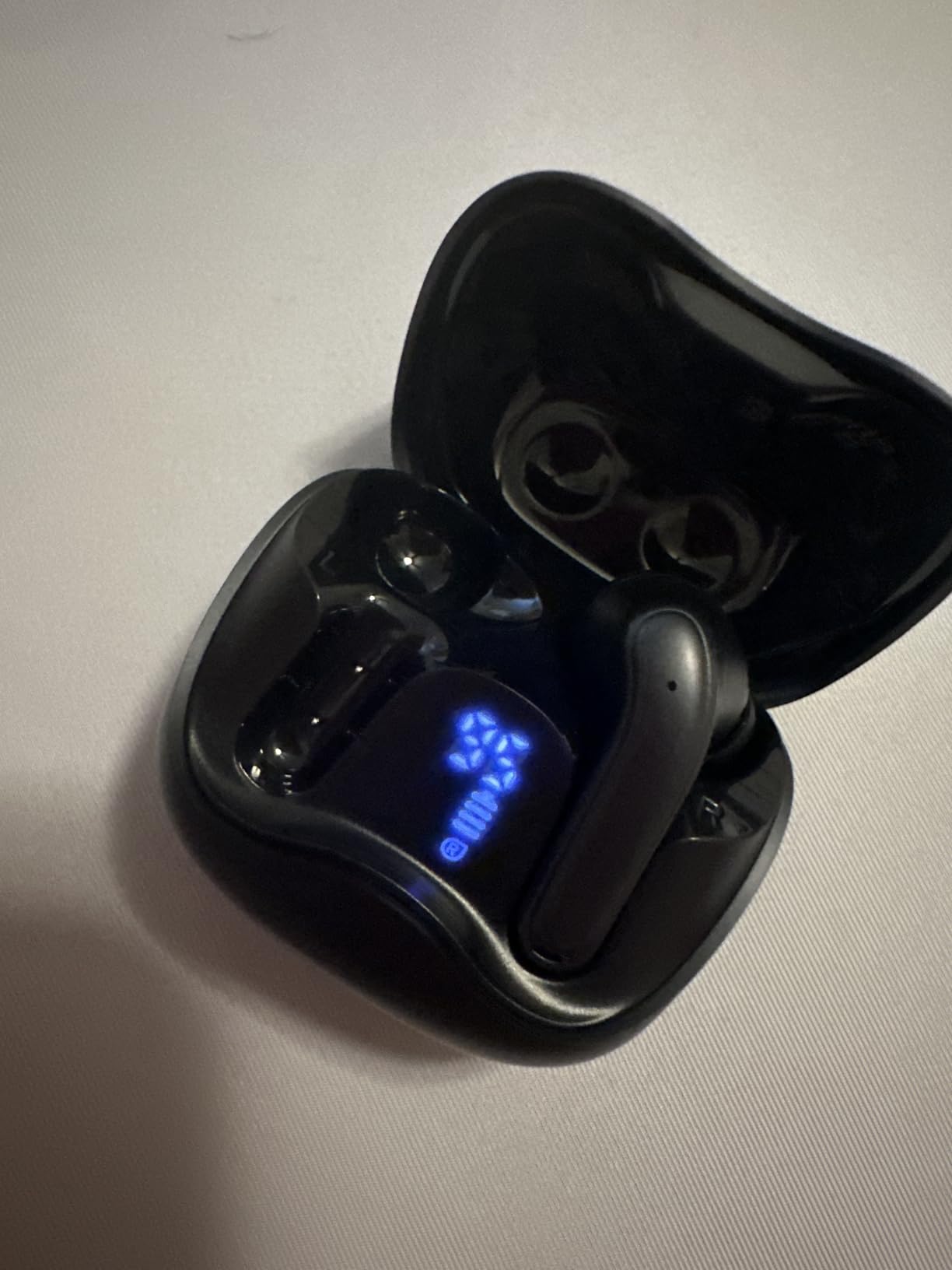 Adaptive Hybrid Active Noise Canceling Wireless Earbuds, 6 Mics ENC Clear Call Ear Buds, Hi-Res Audio Deep Bass Bluetooth 5.4 Headphones, 48H Playtime, Wireless Charging, Multipoint Connection, Black Customer Review Adaptive Hybrid Active Noise Canceling Wireless Earbuds, 6 Mics ENC Clear Call Ear Buds, Hi-Res Audio Deep Bass Bluetooth 5.4 Headphones, 48H Playtime, Wireless Charging, Multipoint Connection, Black - Customer Photo 1