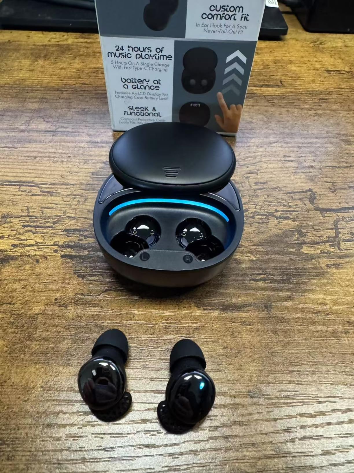 Sleep Earbuds for Side Sleepers Wireless Earbuds Comfortable Noise Blocking LED Power Display Music Sleep Dual Mode for Sleeping Working Hiking (Sky Blue) Customer Review Sleep Earbuds for Side Sleepers Wireless Earbuds Comfortable Noise Blocking LED Power Display Music Sleep Dual Mode for Sleeping Working Hiking (Sky Blue) - Customer Photo 5