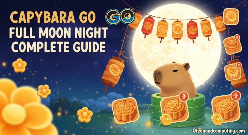 Capybara Go Full Moon Event