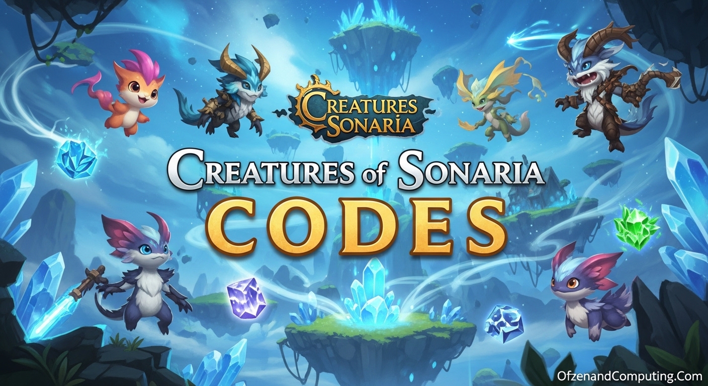 Creatures of Sonaria Codes