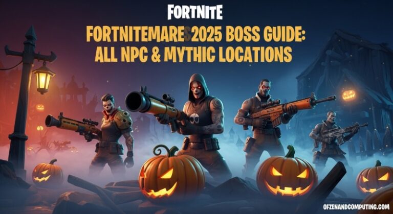 Fortnitemares 2025 Boss Guide: All NPC & Mythic Locations