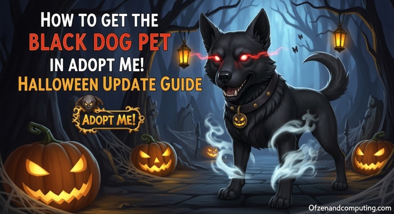 Get Black Dog Pet Adopt Me Halloween