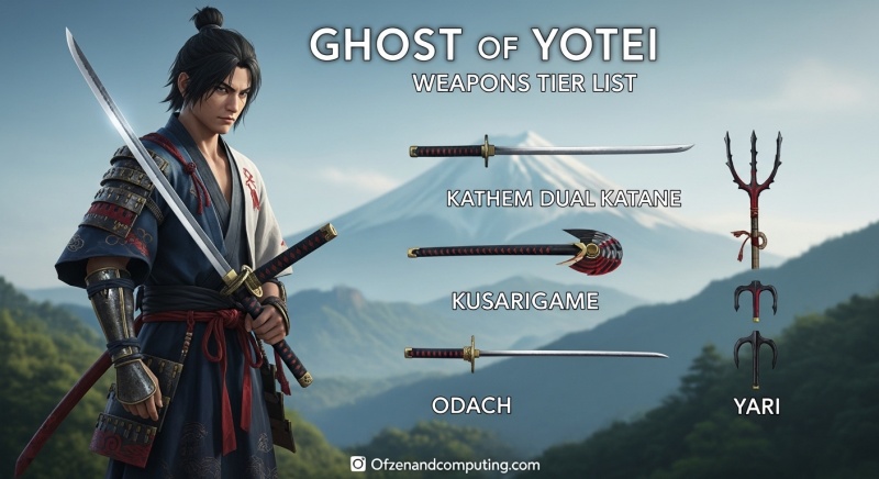 Ghost of Yotei Weapons Tier List