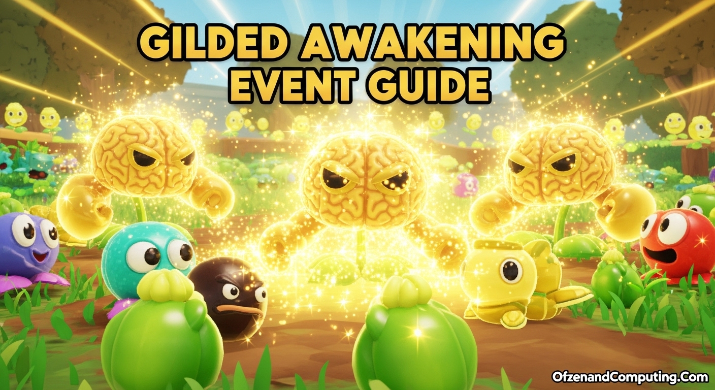 Plants Vs Brainrots Gilded Awakening Event