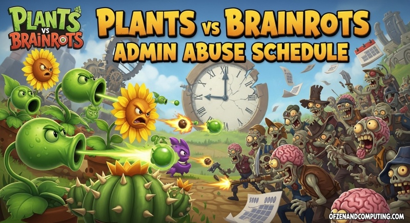 Plants vs Brainrots Admin Abuse Schedule