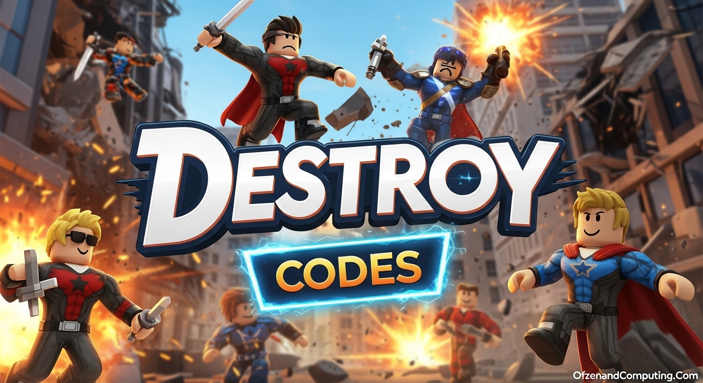 Roblox Destroy Codes