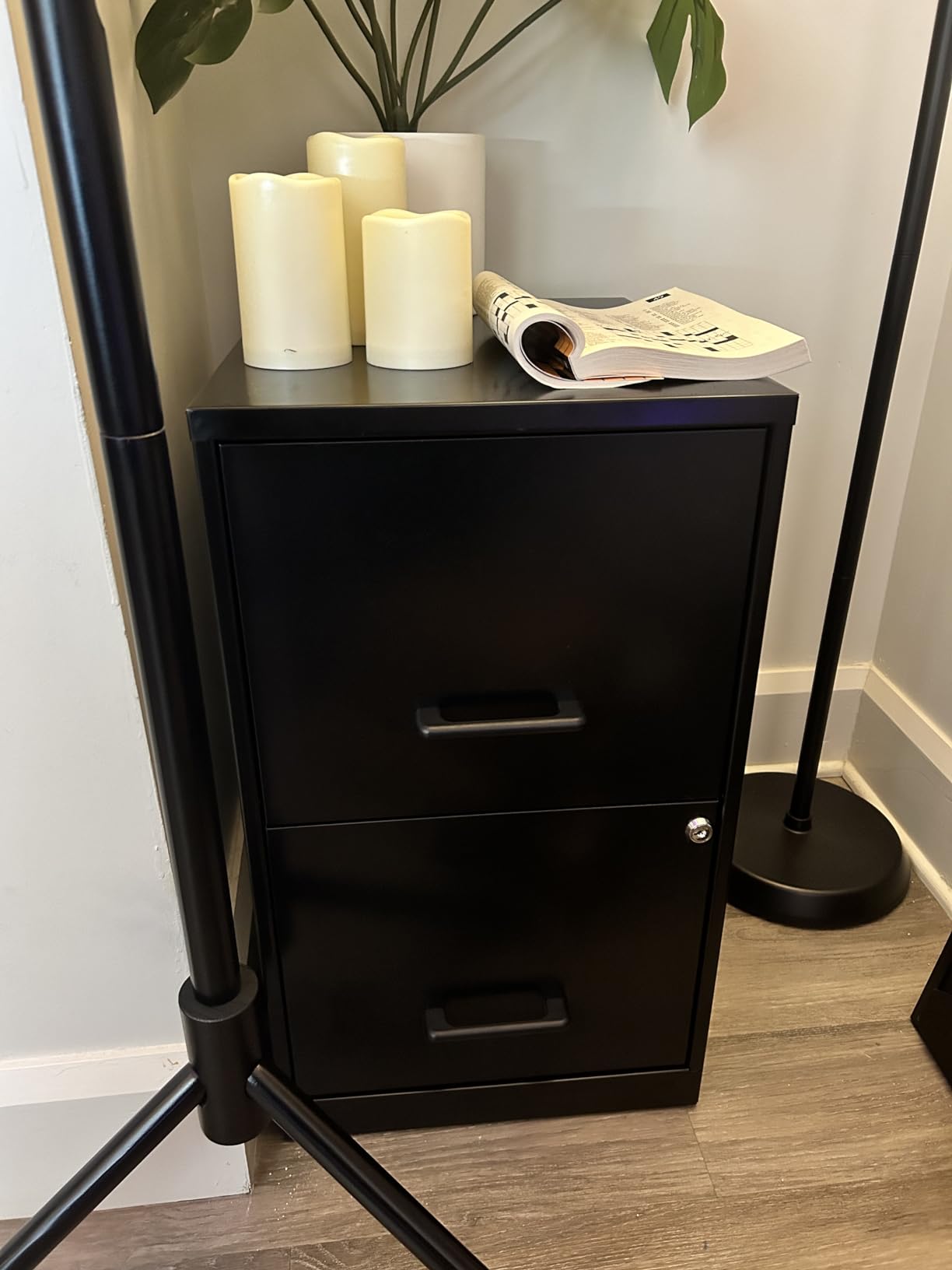 NuSparc 2 Drawer Locking Filing Cabinet | Pre-Assembled Steel Construction | Space-Saving Design is Perfect for Home and Small Office | Letter-Size | Assembled in North America - Customer Photo 1