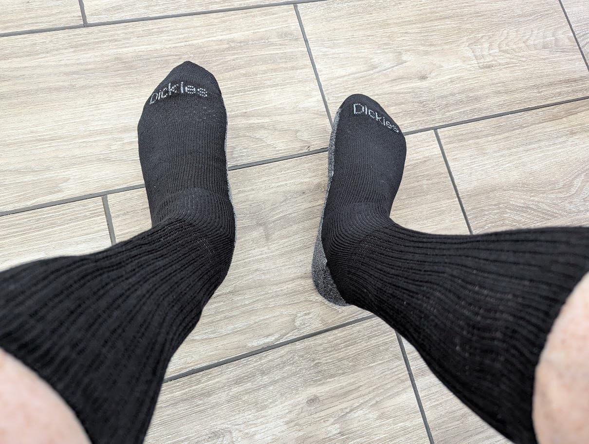 Dickies Men's Dri-Tech Original Moisture Control Crew Socks, Available in M-XXL (6, 12, 18 Pairs) Customer Review Dickies Men's Dri-Tech Original Moisture Control Crew Socks, Available in M-XXL (6, 12, 18 Pairs) - Customer Photo 2
