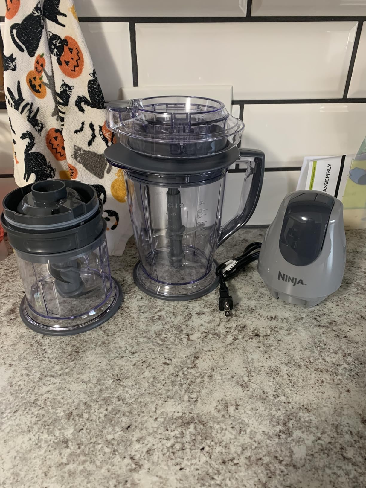 Ninja QB1004 Blender/Food Processor with 450-Watt Base, 48oz Pitcher, 16oz Chopper Bowl, and 40oz Processor Bowl for Shakes, Smoothies, and Meal Prep,Black - Customer Photo 1