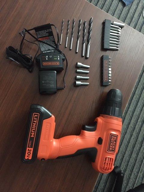 BLACK+DECKER 20V MAX POWERCONNECT Power Drill Cordless Drill Driver Electric Screwdriver with 30 Piece Bit Set and Drivers Kit, Battery and Charger Included (LD120VA) - Customer Photo 4