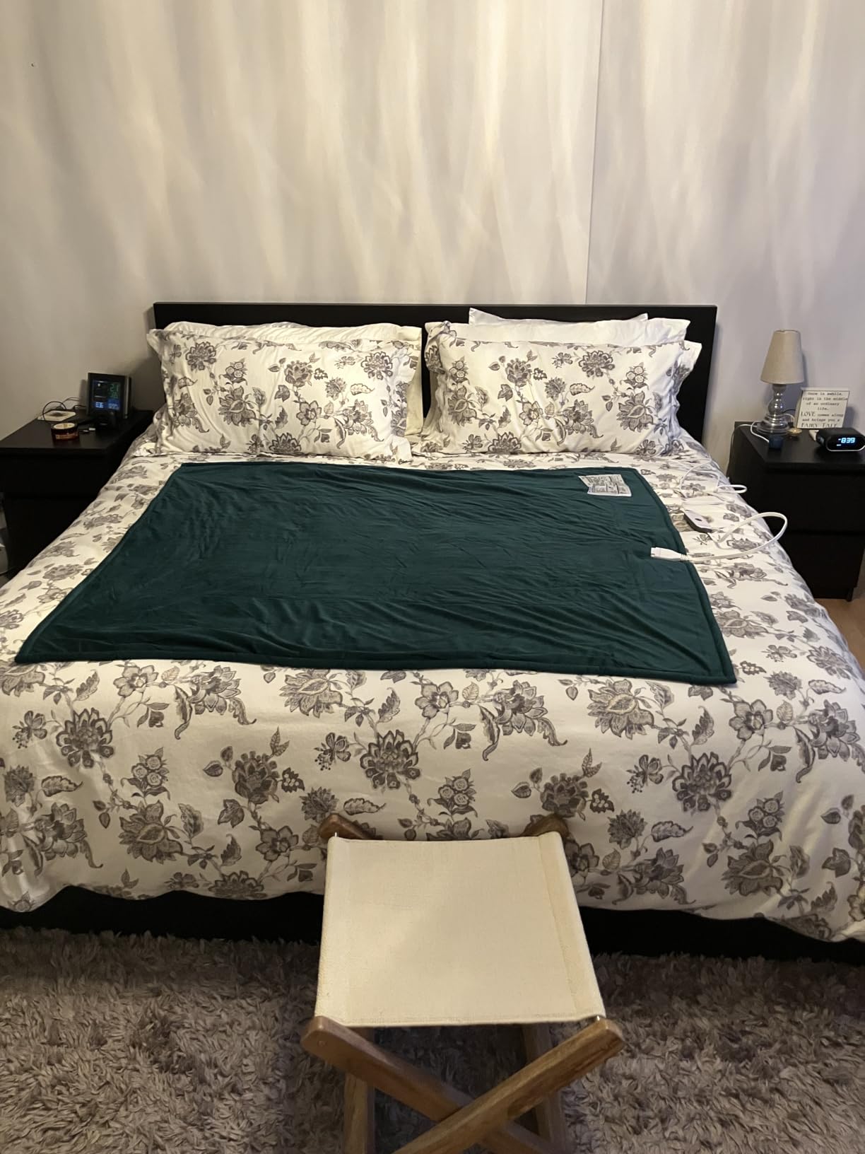 Sunbeam Electric Throw Royal Mink Sherpa Heated Blanket, 4 Heat Settings, 4-Hour Auto Shut-Off, Fast Heating, Luxurious and Ultra Comfy, Cabernet Color, 50