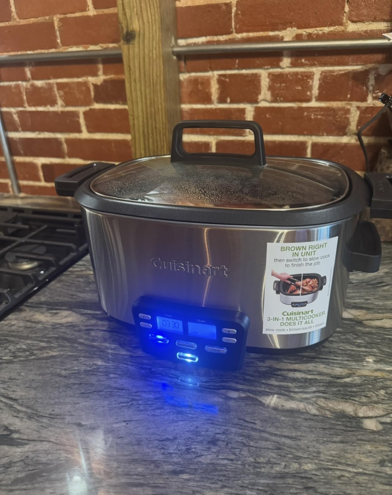 Cuisinart 3-In-1 Cook Central 6-Quart Multi-Cooker: Slow Cooker, Brown/Saute, Steamer customer photo 1