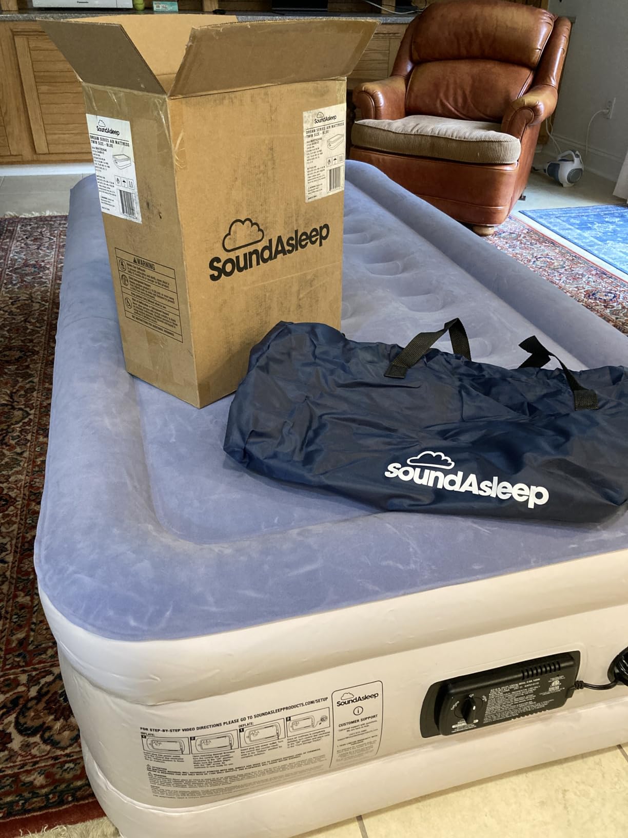 SoundAsleep Products Dream Series Luxury Air Mattress, ComfortCoil Technology, Built-in High Capacity Pump - Customer Photo 1