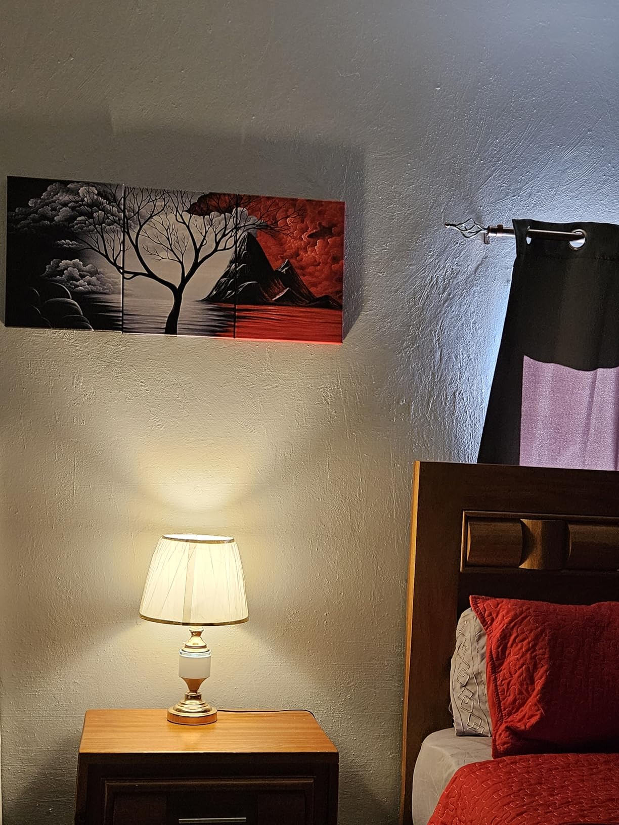 Wieco Art The Cloud Tree 3 Panels Modern Giclee Canvas Prints Artwork Abstract Seascape Paintings Reproduction Sea Beach Pictures Printed on Canvas Wall Art for Home Decorations Wall Decor - Customer Photo 2