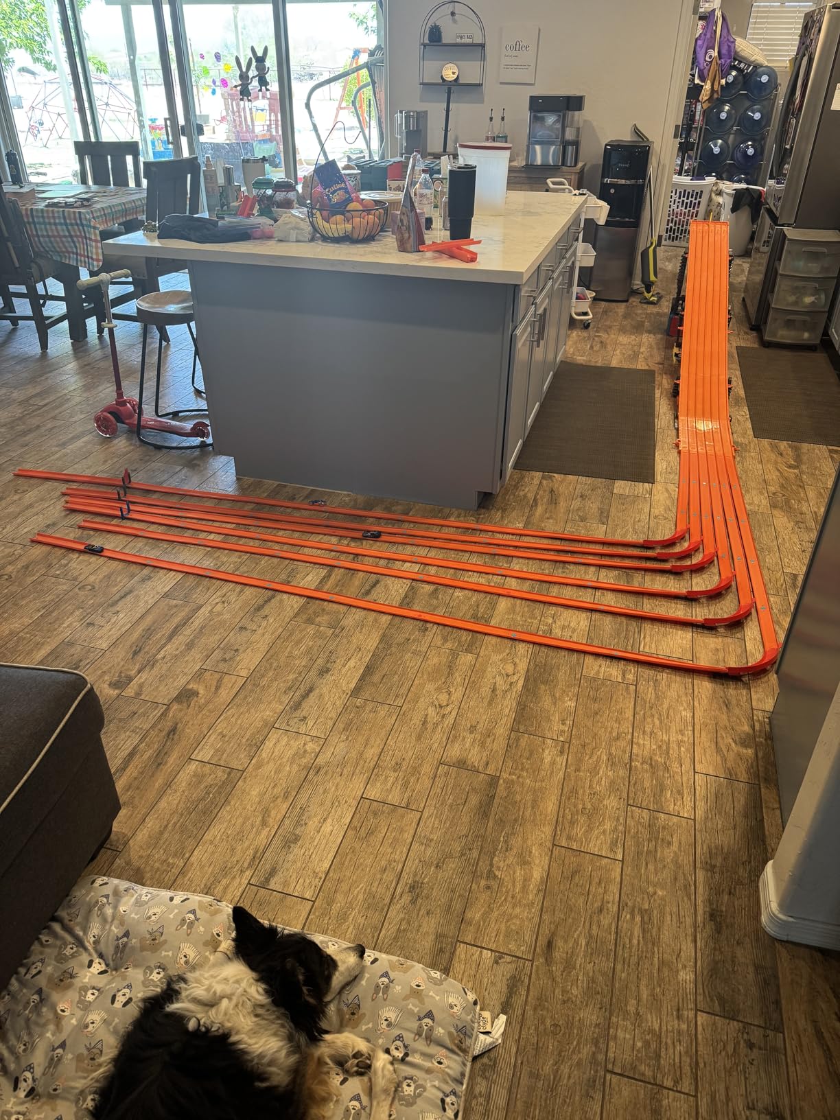 Hot Wheels Toy Car Straight Track Set with 37 Component Building Parts & 1:64 Scale Vehicle - Customer Photo 2