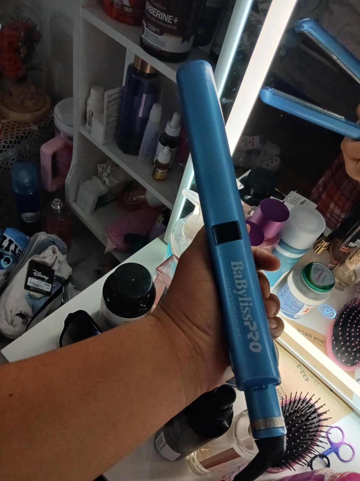 BaBylissPRO Nano Titanium Flat Iron Hair Straightener, Digital Flat Iron for Pro Salon Results, Styling Tool for All Hair Types - Customer Photo 1