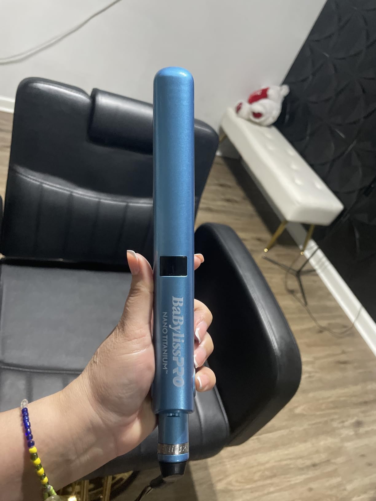 BaBylissPRO Nano Titanium Flat Iron Hair Straightener, Digital Flat Iron for Pro Salon Results, Styling Tool for All Hair Types - Customer Photo 2