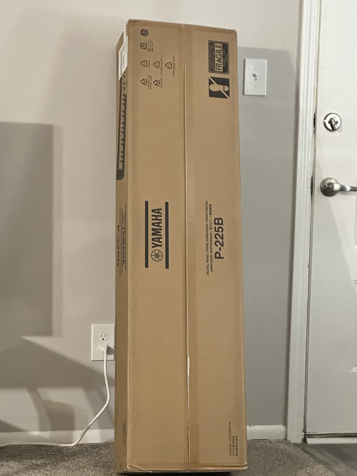 Yamaha 88-Key Weighted Portable Digital Piano Keyboard with Music Rest, Sustain Foot Switch, Built-in Speakers, USB Connectivity, Black (P45B) - Customer Photo 1