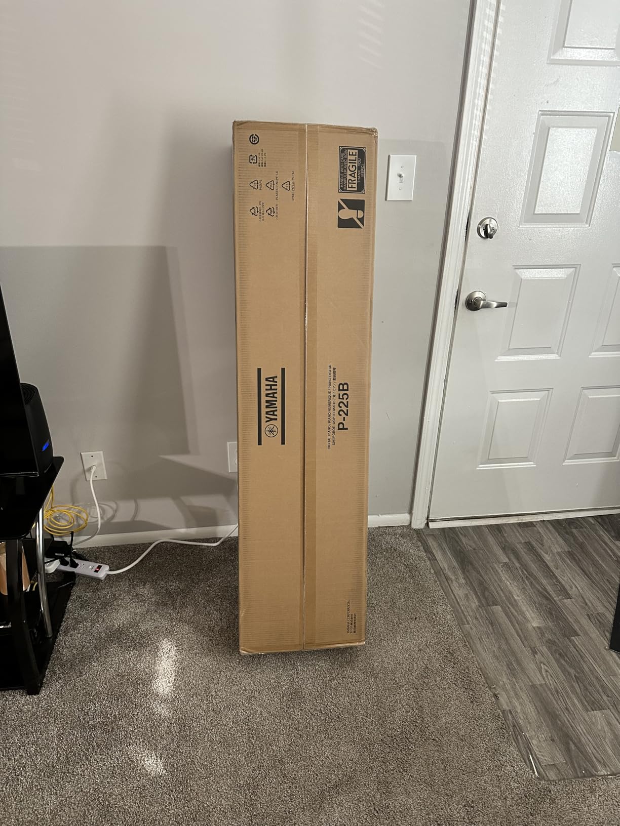 Yamaha 88-Key Weighted Portable Digital Piano Keyboard with Music Rest, Sustain Foot Switch, Built-in Speakers, USB Connectivity, Black (P45B) - Customer Photo 2