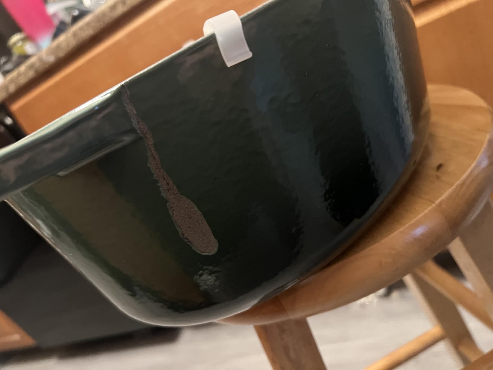 Le Creuset Enameled Cast Iron Signature Oval Dutch Oven, 8 qt., Cerise Customer Review Le Creuset Enameled Cast Iron Signature Oval Dutch Oven, 8 qt., Cerise - Customer Photo 1