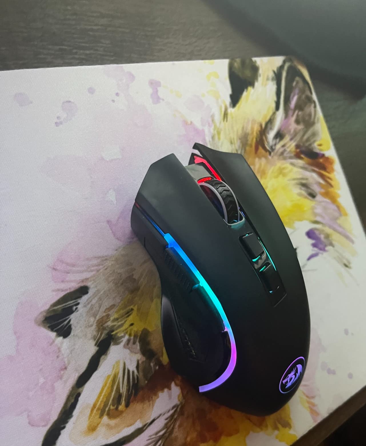 Redragon M602 Gaming Mouse, Ergonomic RGB Gaming Mouse Wired with 7200 Adjustable DPI, 9 Programmable Buttons, Professional Software for Gamer Office [Black] customer photo 2