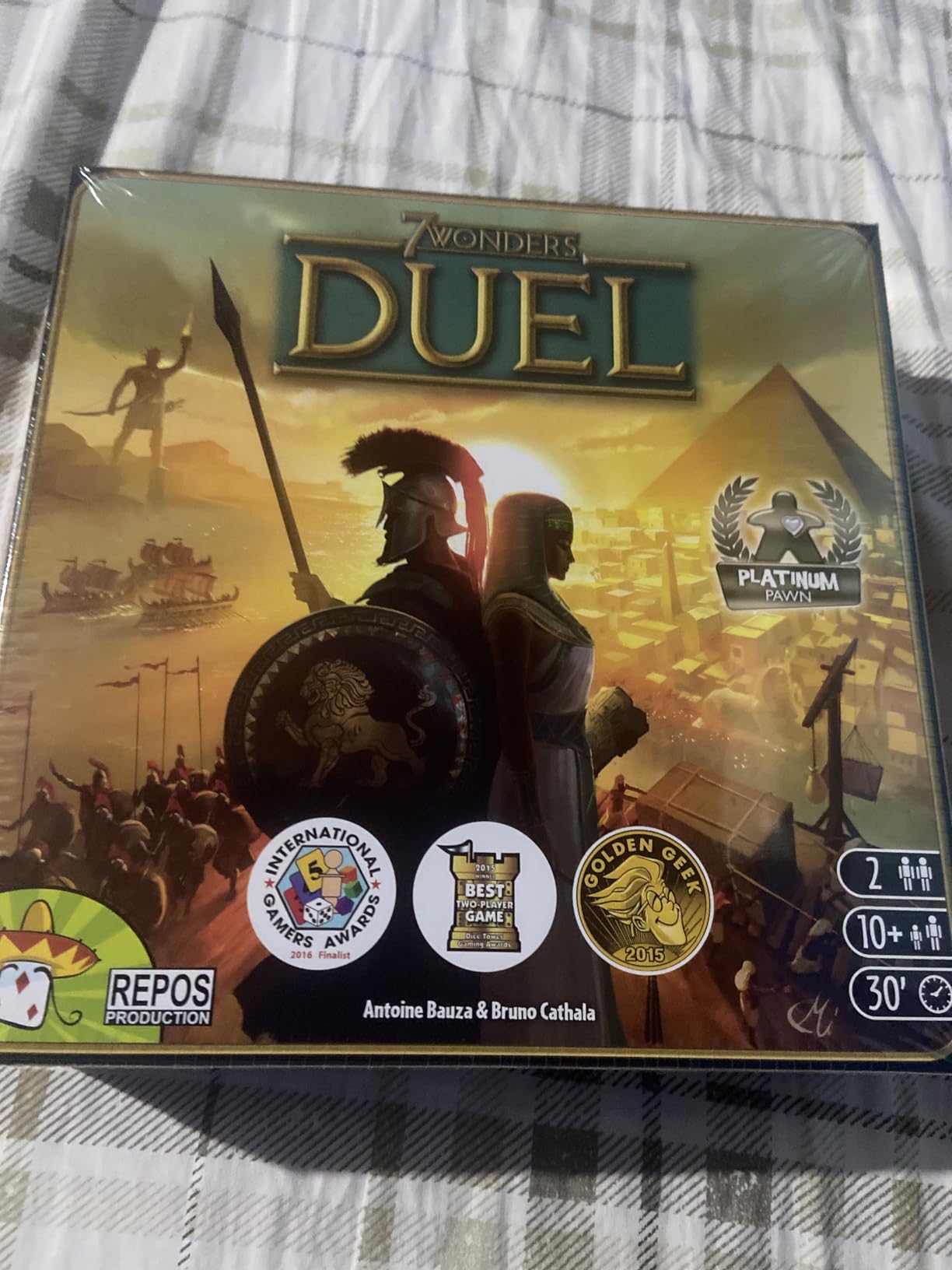 Asmodee 7 Wonders Duel Board Game BASE GAME - Intense Two-Player Battles in the Ancient World, Strategy Game for Kids and Adults, Ages 10+, 2 Players, 30 Minute Playtime - Customer Photo 1
