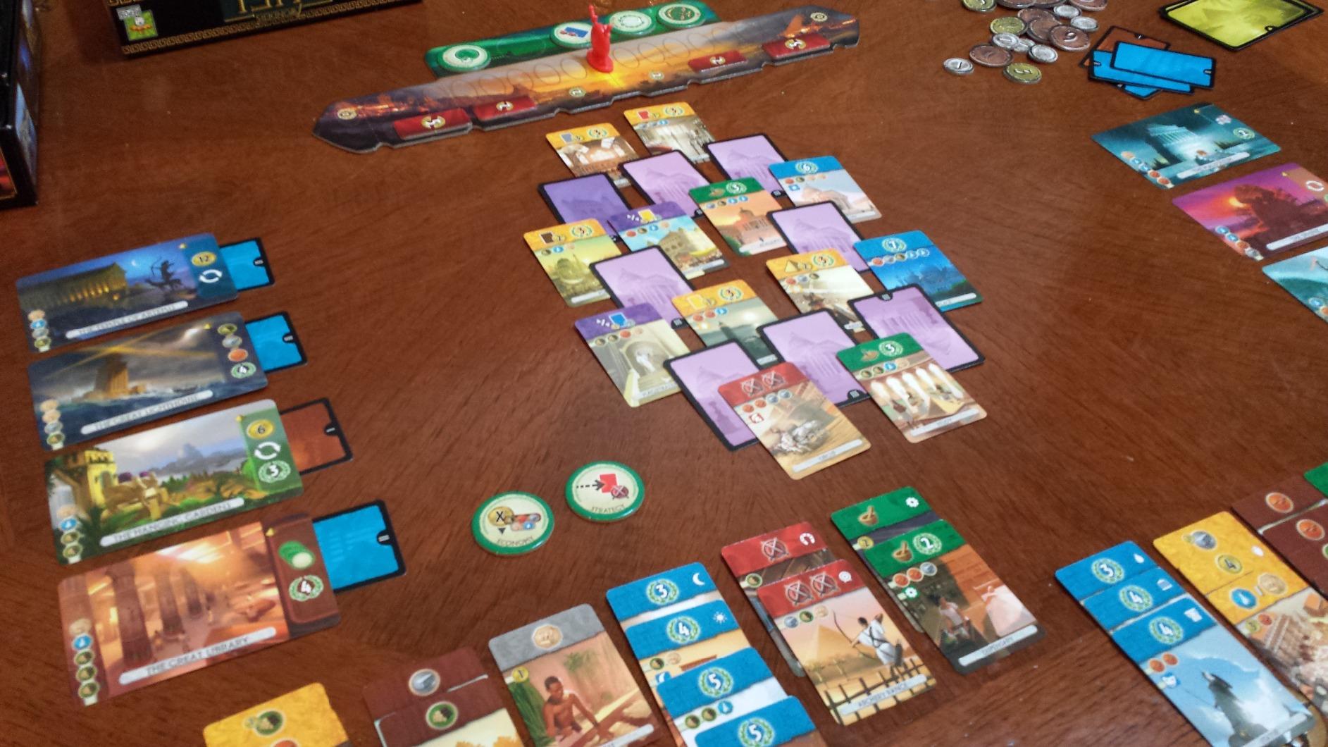 Asmodee 7 Wonders Duel Board Game BASE GAME - Intense Two-Player Battles in the Ancient World, Strategy Game for Kids and Adults, Ages 10+, 2 Players, 30 Minute Playtime - Customer Photo 2