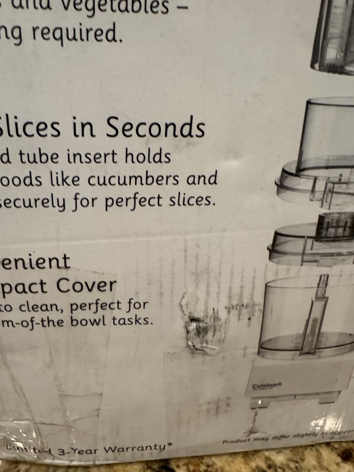 Cuisinart Food Processor, 14-Cup Vegetable Food Chopper for Mincing, Dicing, Shredding, Puree & Kneading Dough, 720-Watt Motor, Stainless Steel, DFP-14BCNY - Customer Photo 5