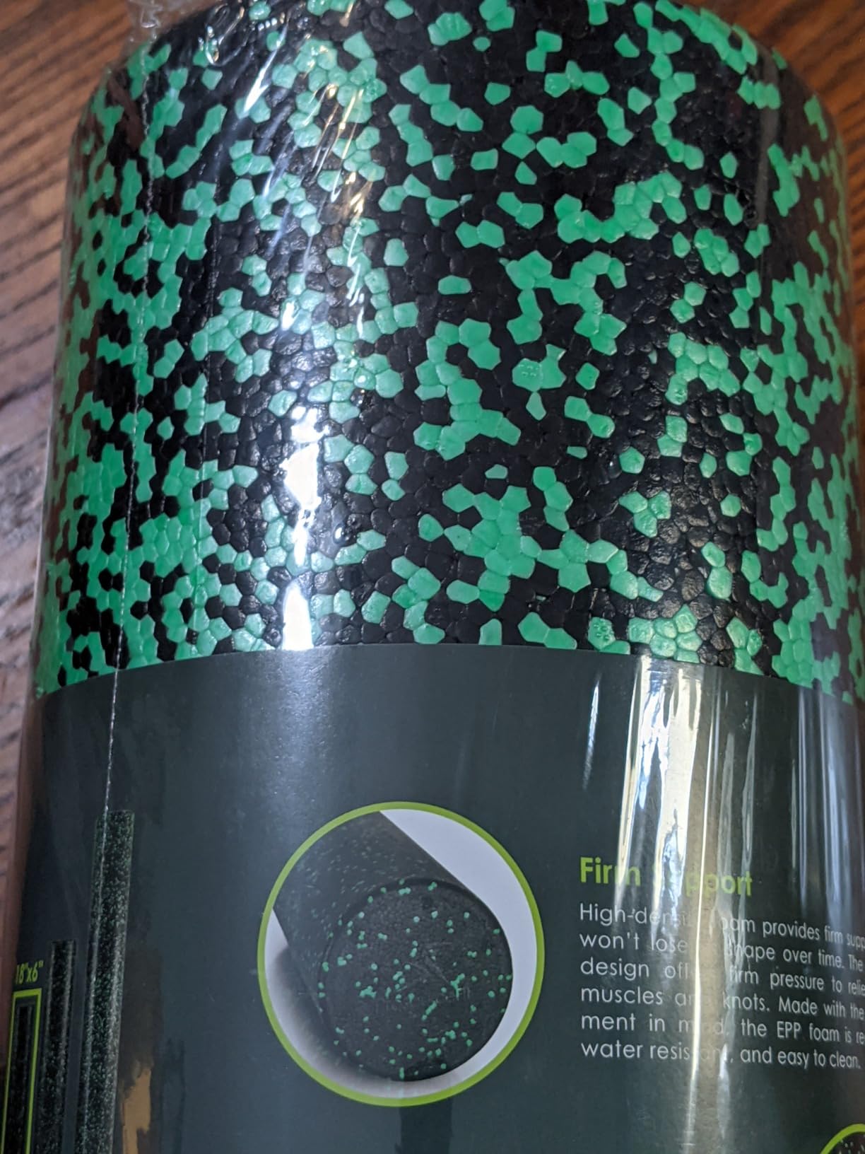 ProsourceFit High Density Foam Rollers 12 inches Long, Firm Full Body Athletic Massage Tool for Back Stretching, Yoga, Pilates, Post Workout Muscle Recuperation, Black/Blue - Customer Photo 3