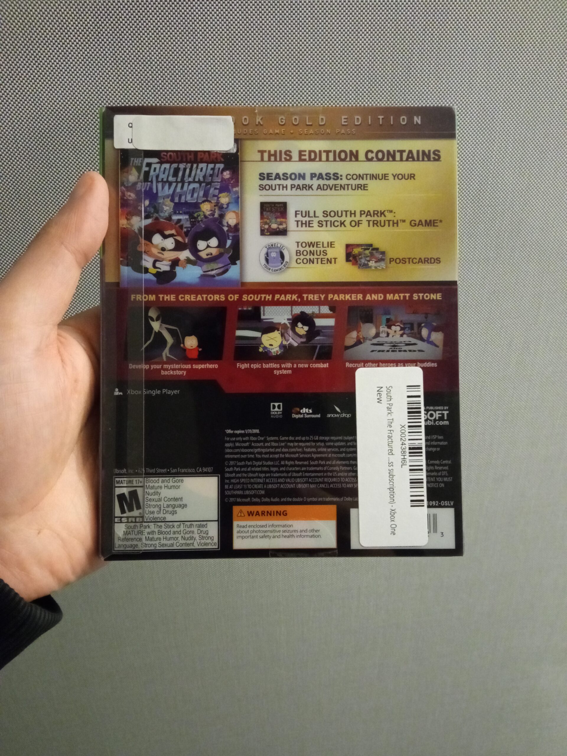 South Park: The Fractured But Whole SteelBook Gold Edition (Includes Season Pass subscription) - Xbox One Customer Review South Park: The Fractured But Whole SteelBook Gold Edition (Includes Season Pass subscription) - Xbox One - Customer Photo 2