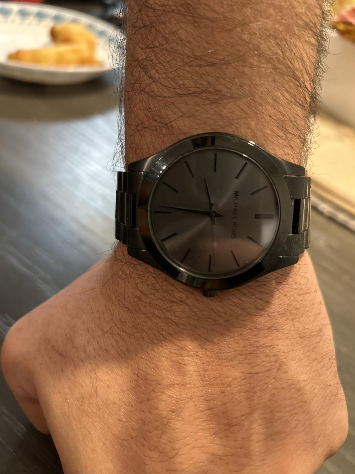 Michael Kors Oversized Slim Runway Men's Watch, Stainless Steel Watch for Men - Customer Photo 1