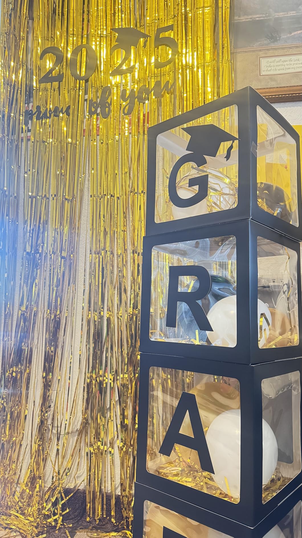 GOER 3.2 ft x 9.8 ft Metallic Tinsel Foil Fringe Curtains Party Photo Backdrop Party Streamers for Birthday,Graduation,New Year Eve Decorations Wedding Decor (1 Pack, Gold) Customer Review GOER 3.2 ft x 9.8 ft Metallic Tinsel Foil Fringe Curtains Party Photo Backdrop Party Streamers for Birthday,Graduation,New Year Eve Decorations Wedding Decor (1 Pack, Gold) - Customer Photo 1