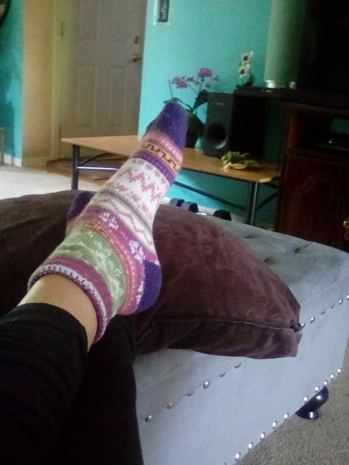 Loritta Wool Socks for Women Warm Winter Socks Knit Crew Calf Hiking Boot Sock Stocking Stuffers Gifts Customer Review Loritta Wool Socks for Women Warm Winter Socks Knit Crew Calf Hiking Boot Sock Stocking Stuffers Gifts - Customer Photo 2