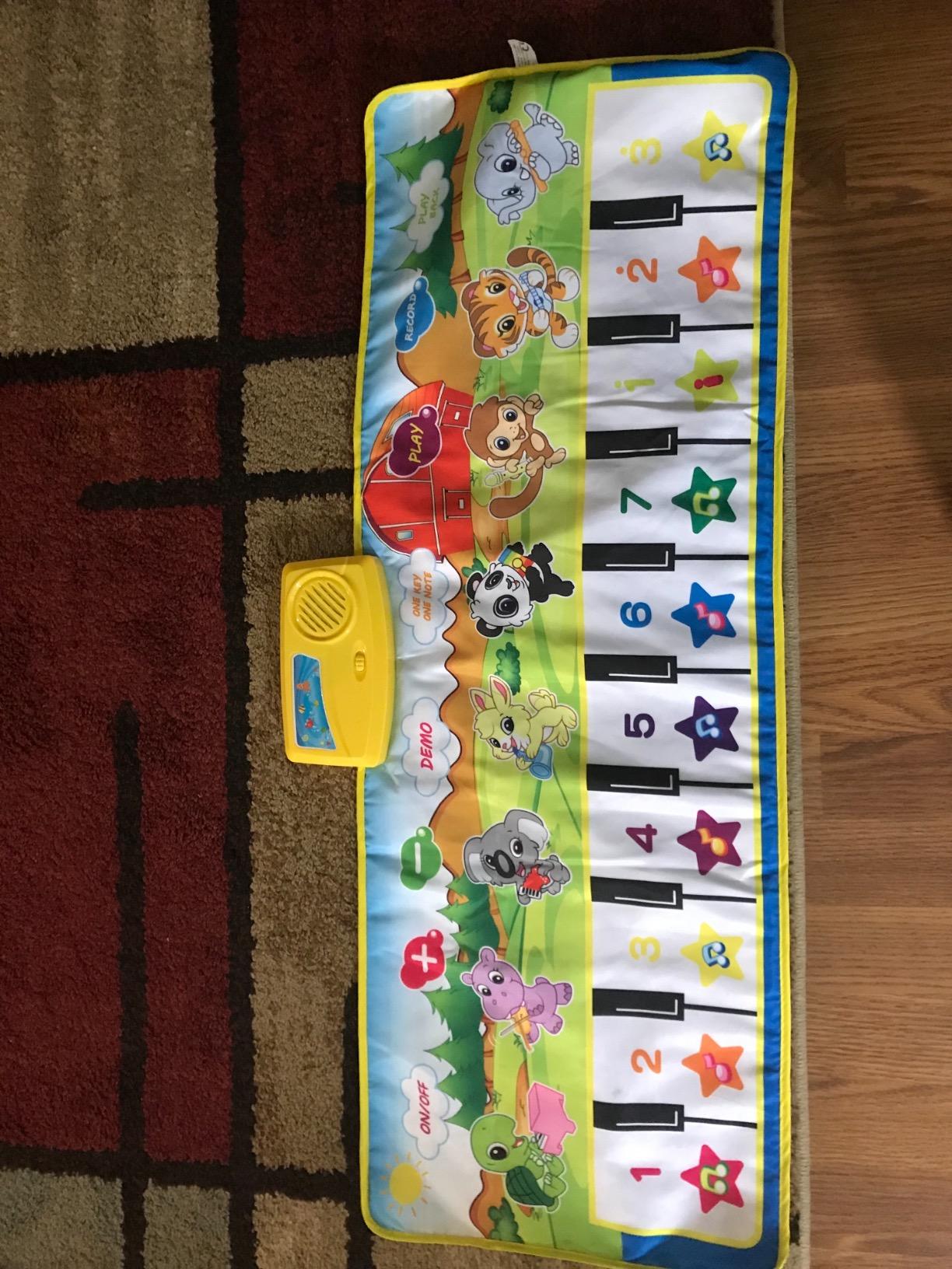 M SANMERSEN Piano Mat - Musical Keyboard Floor Playmat 39.5