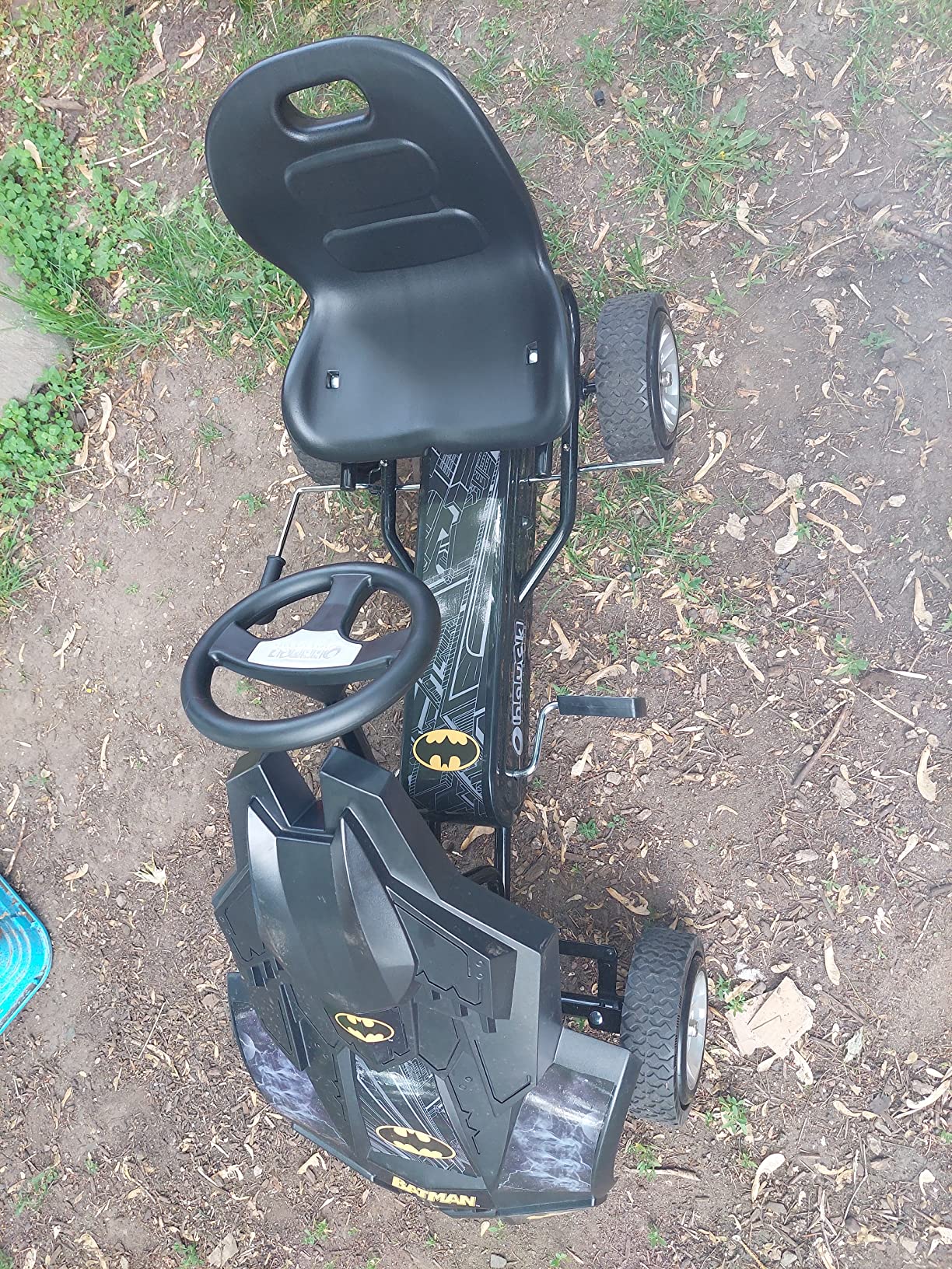 Hauck Batmobile Pedal Go Kart, Superhero Ride On Batman Car Vehicle for Kids, Black - Customer Photo 2