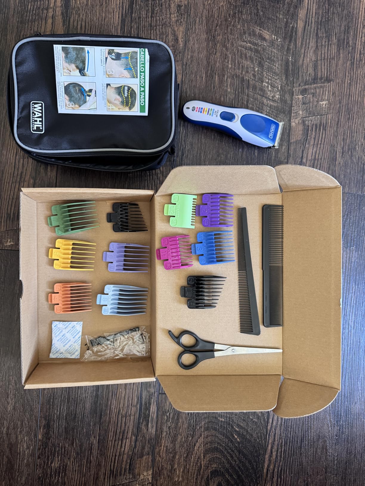 Wahl Color Pro Cordless Rechargeable Hair Clipper & Trimmer – Easy Color-Coded Guide Combs - for Men, Women, & Children – Model 9649P - Customer Photo 5