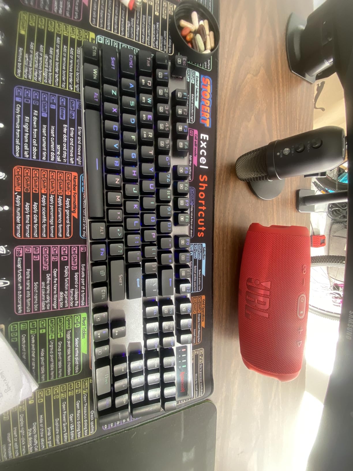 Redragon K556 RGB LED Backlit Wired Mechanical Gaming Keyboard, 104 Keys Hot-Swap Mechanical Keyboard w/Aluminum Base, Upgraded Socket and Noise Absorbing Foams, Soft Tactile Brown Switch - Customer Photo 1