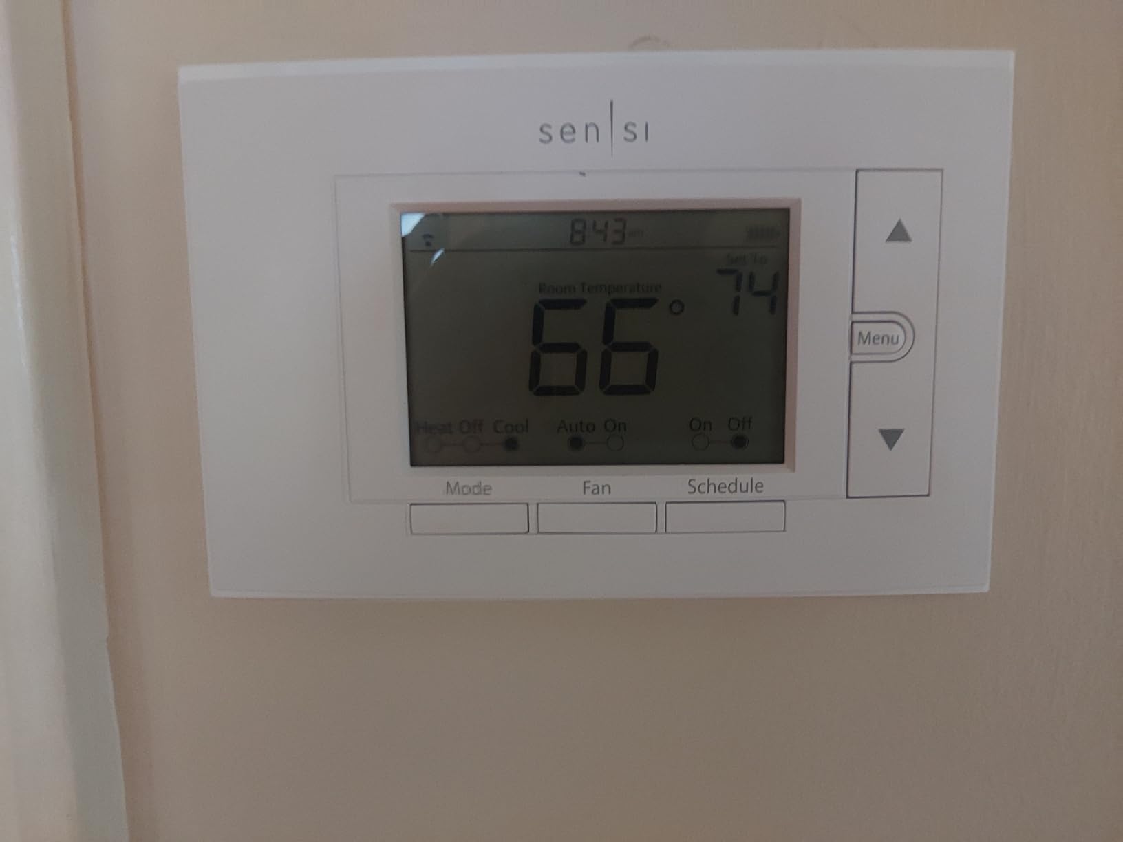 Sensi Smart Thermostat, 100 Years Of Expertise, Wi-Fi, Data Privacy, Programmable, Easy DIY Install, Works With Alexa, Energy Star Certified, Mobile App, ST55 - Customer Photo 1