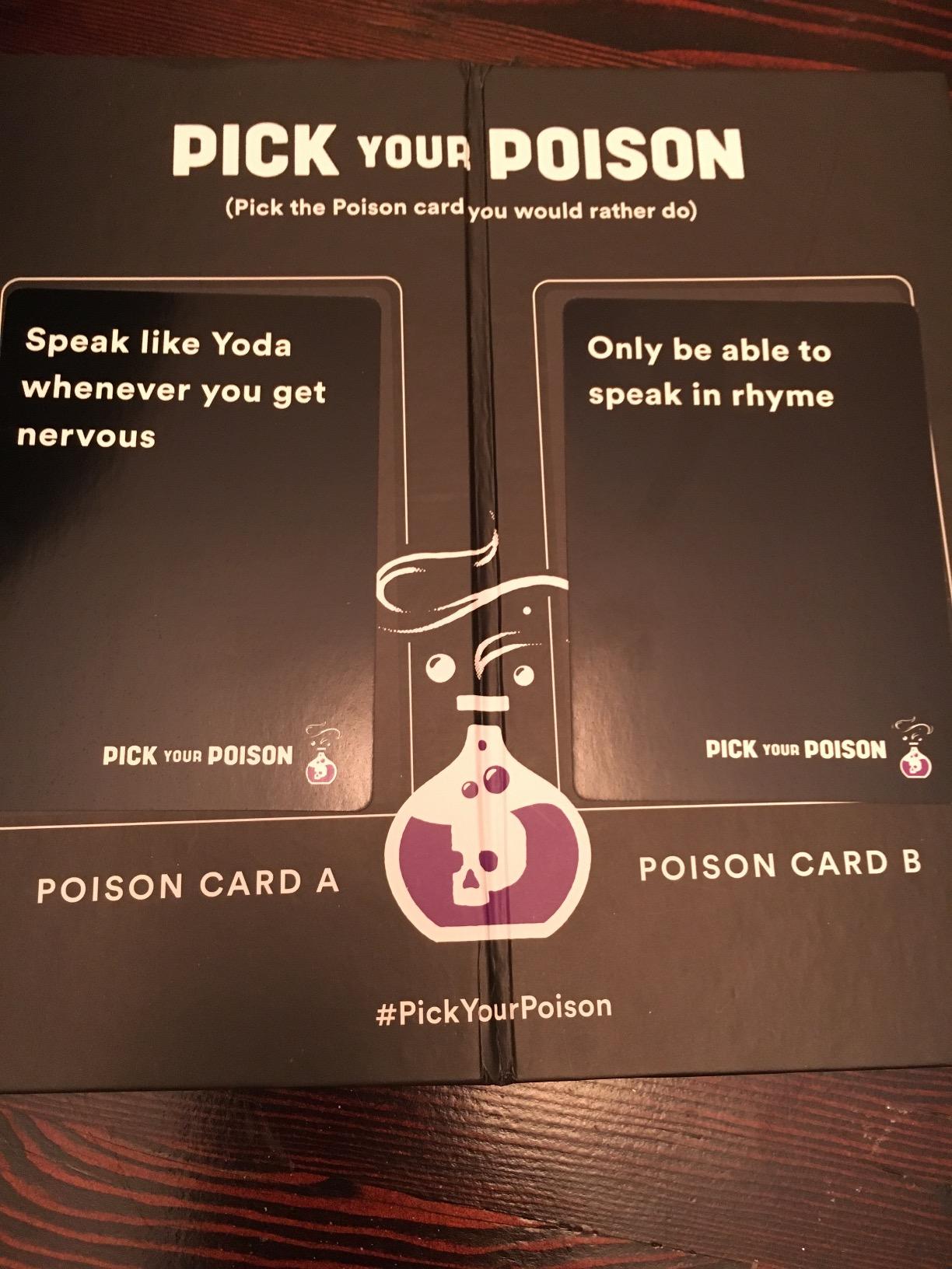 Pick Your Poison Party Game - The 