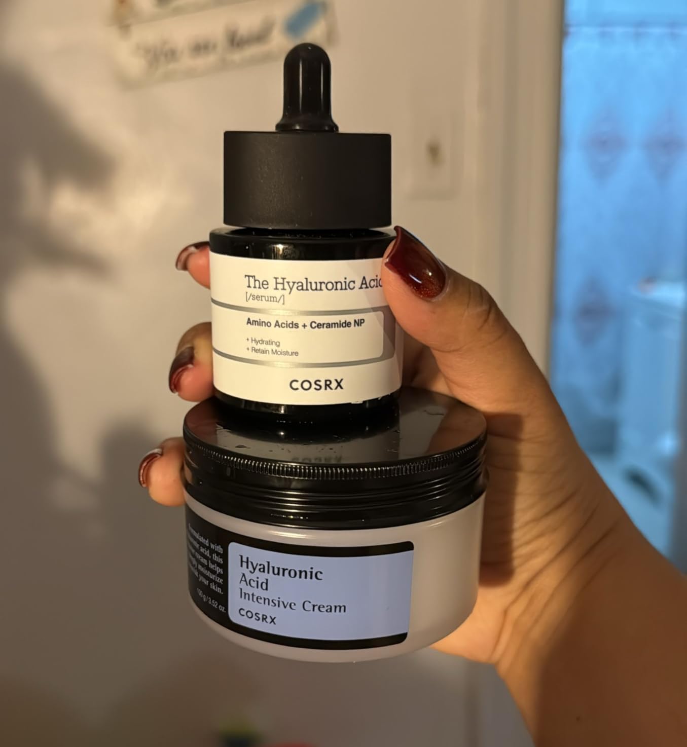 COSRX Hyaluronic Acid Moisturizing Cream, Long-lasting Hydration, Rich Moisturizer for Sensitive Skin 3.52 oz / 100g, Korean Skin Care, Stocking Stuffs, Animal Testing Free, Parabens Free - Customer Photo 3