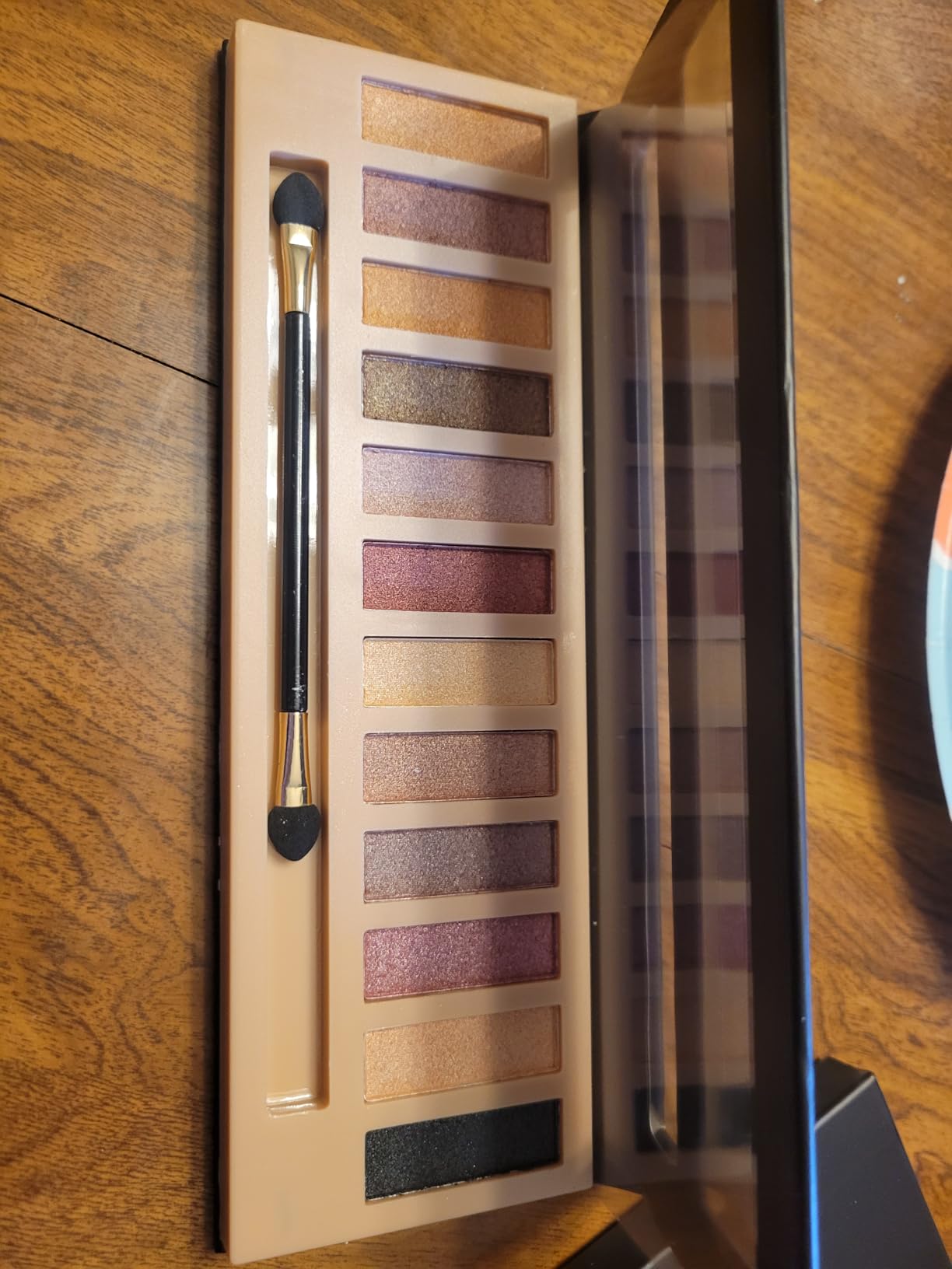 2 Pack 12 Colors Makeup Nude Colors Eyeshadow Palette Natural Nude Matte Shimmer Glitter Pigment Eye Shadow Pallete Set Waterproof Smokey Professional Beauty Makeup Kit (2 PCS) - Customer Photo 5