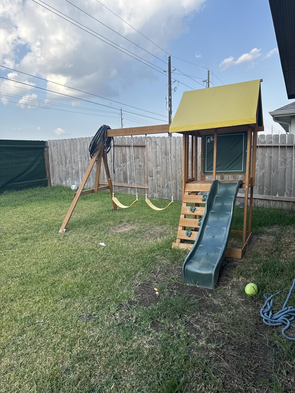 KidKraft Appleton Wooden Swing Set, (Amazon Exclusive) - Customer Photo 1