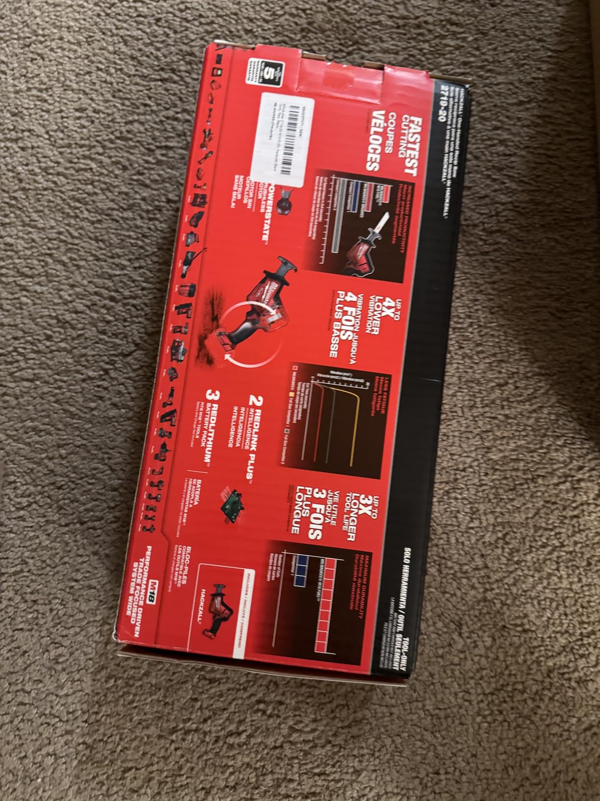 Milwaukee 2719-20 M18 FUEL Hackzall (Bare Tool) - Customer Photo 1