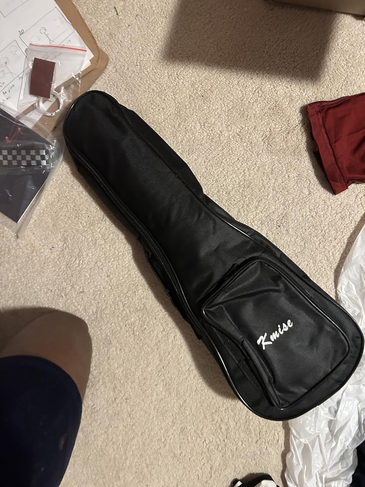 Kmise Professional Ukulele for Adult Beginner, Free Online Lesson 21 inch Soprano Mahogany Ukelele with Kids Ukele Bundle Starter Kit Gig Bag Case, Strap, Tuner, Nylon Strings, Book, Uke Gift Choice - Customer Photo 1